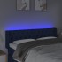 Cabecero con LED de tela azul 147x16x78/88