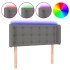 Cabecero con LED de tela gris oscuro 83x16x78/88