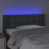 Cabecero con LED de tela gris oscuro 83x16x78/88