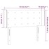 Cabecero con LED de tela gris oscuro 83x16x78/88