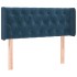 Cabecero con LED de terciopelo azul oscuro 103x16x78/88