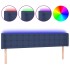 Cabecero con LED de tela azul 203x16x78/88