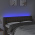 Cabecero con LED de tela gris taupe 147x16x78/88