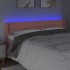 Cabecero con LED de terciopelo rosa 183x16x78/88