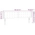 Cabecero con LED de terciopelo rosa 183x16x78/88