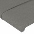 Cabecero con LED de tela gris oscuro 83x16x118/128