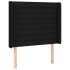 Cabecero con LED de tela negro 93x16x118/128