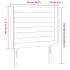 Cabecero con LED de terciopelo rosa 93x16x118/128