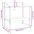 Soporte de plantas acero galvanizado antracita 100x54,5x100