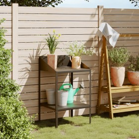 Soporte de plantas acero galvanizado antracita 56,5x54,5x100