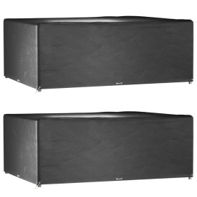 Fundas muebles jardín 2 uds 16 ojales rectangular 300x250x90