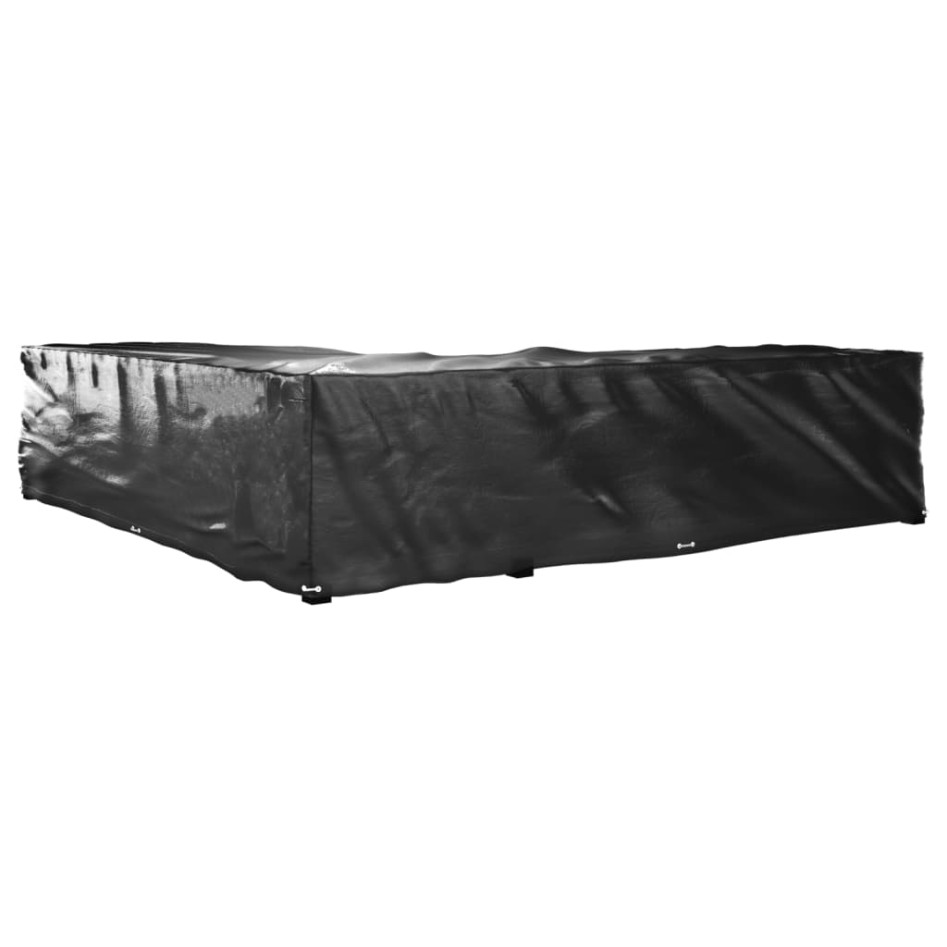 Fundas muebles jardín forma de L 2 uds 20 ojales 300x300x70