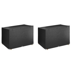 Fundas de banco balancín 2 uds 12 ojales PE 215x150x130/150