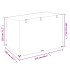 Fundas de banco balancín 2 uds 12 ojales PE 215x150x130/150