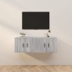 Muebles para TV de pared 2 uds gris Sonoma 57x34,5x40 cm