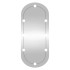 Espejo de pared ovalado con luces LED vidrio 45x100