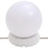 Espejo de pared ovalado con luces LED vidrio 45x100