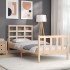 Estructura de cama sin colchón madera maciza de pino 90x200