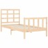 Estructura de cama sin colchón madera maciza de pino 90x200