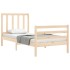 Estructura de cama con cabecero madera