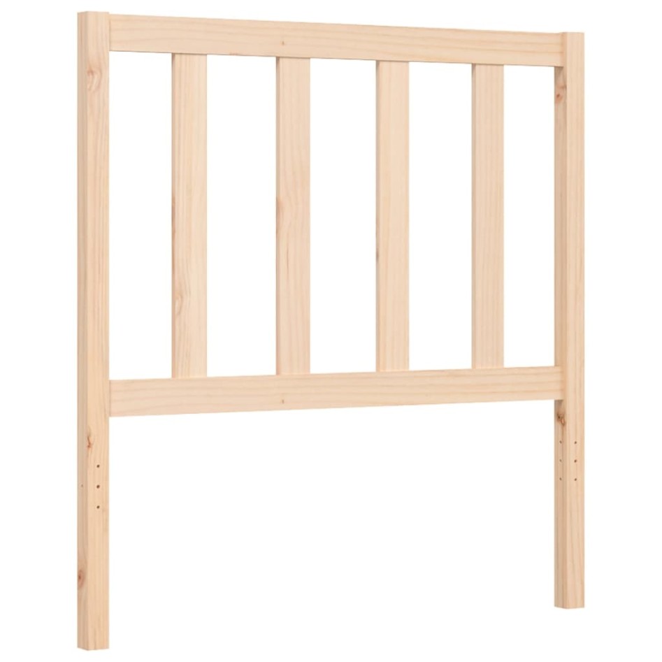 Estructura de cama con cabecero madera