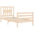 Estructura de cama con cabecero madera