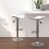 Taburete de cocina 2 uds acero cromado cuero artificial