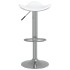 Taburete de cocina 2 uds acero cromado cuero artificial
