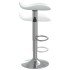 Taburete de cocina 2 uds acero cromado cuero artificial