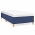 Estructura de cama sin colchón tela azul 80x200