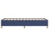 Estructura de cama sin colchón tela azul 80x200