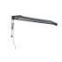 Toldo retráctil aluminio y tela gris antracita 3,5x2,5