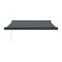Toldo retráctil aluminio y tela gris antracita 3,5x2,5