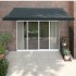 Toldo retráctil aluminio y tela gris antracita 3,5x2,5