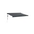 Toldo retráctil aluminio y tela gris antracita 3,5x2,5