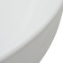 Lavabo triangular de cerámica blanco 50,5x41x12