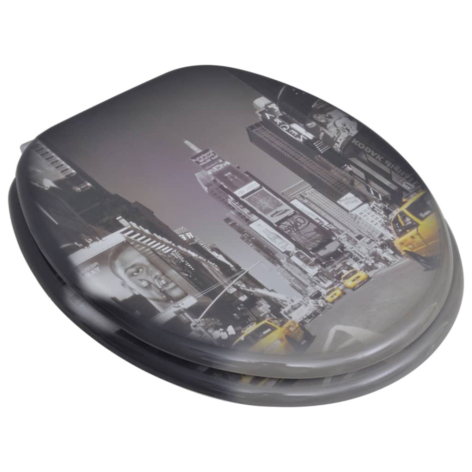 Asiento inodoro tapas 2 uds MDF Nueva