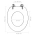 Asiento inodoro tapas 2 uds MDF Nueva