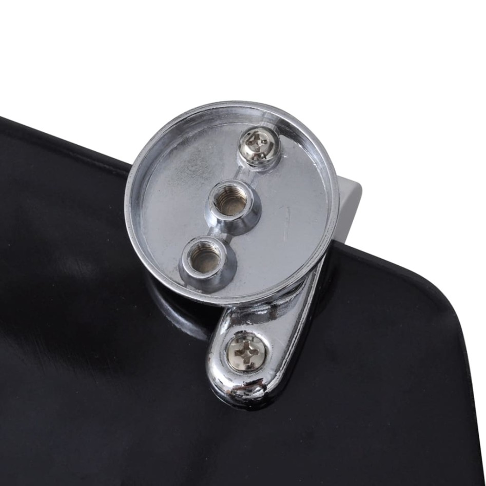 Asiento de inodoro con tapas 2 uds MDF