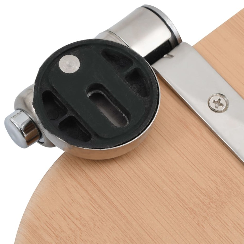 Asiento inodoro WC 2 uds tapa de cierre suave MDF diseño