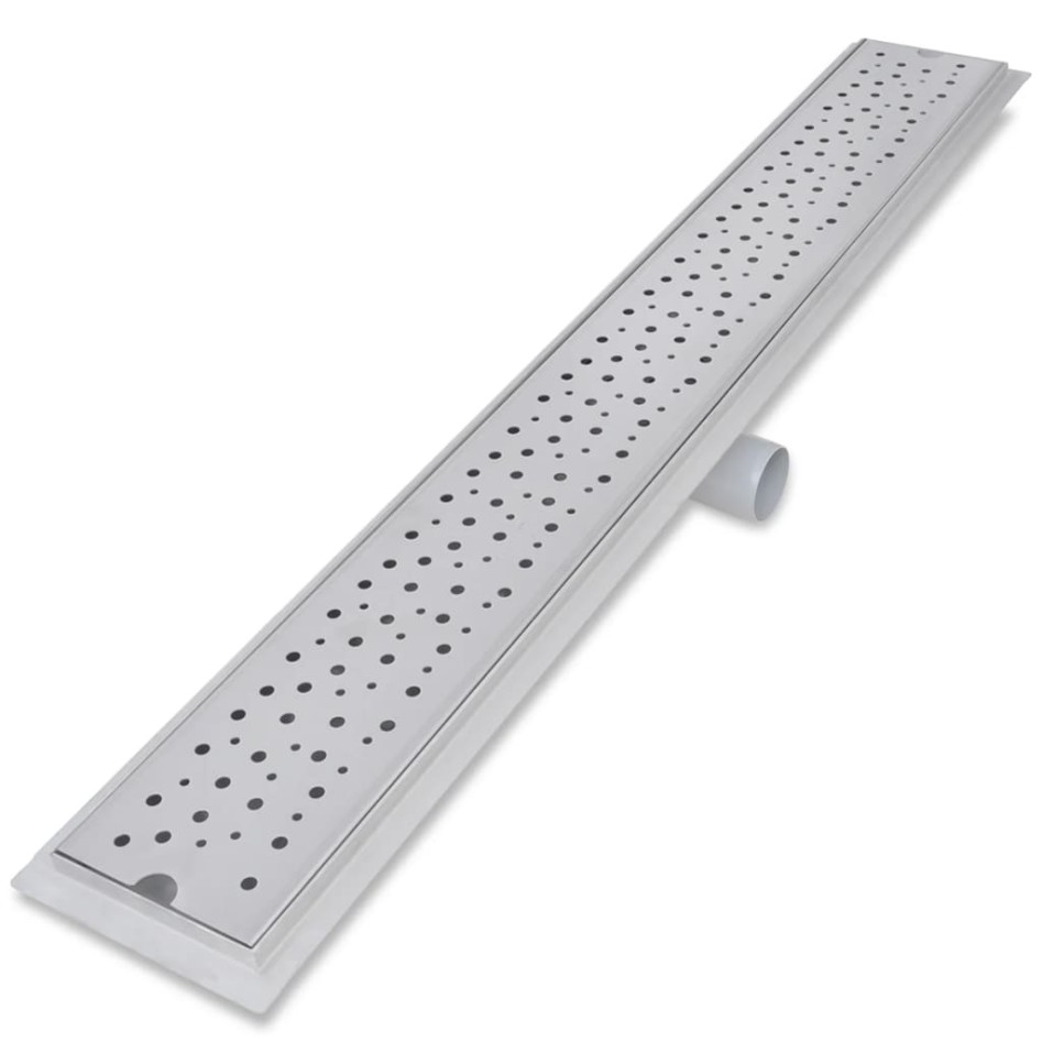 Desagüe ducha lineal 2 pzs burbuja 930x140 mm acero