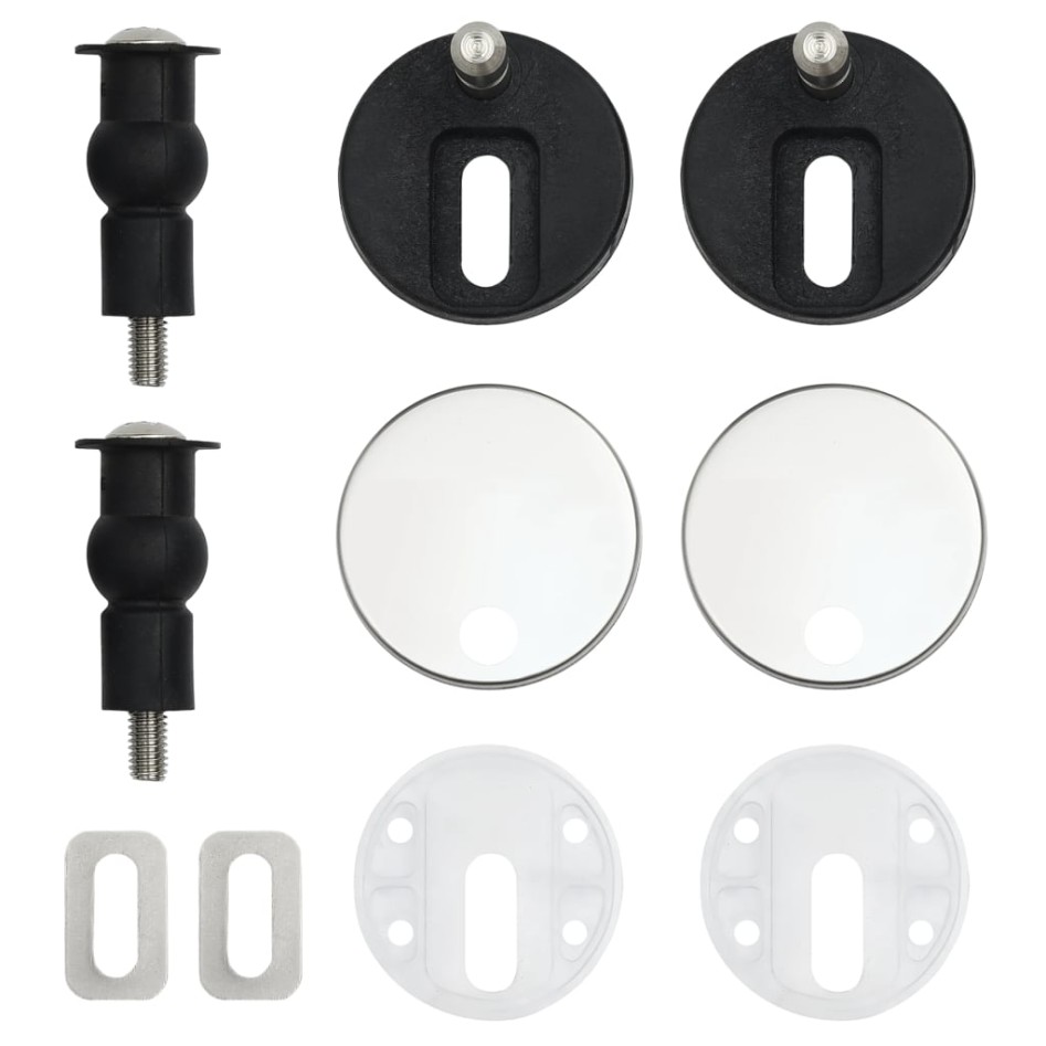 Asiento de inodoro tapa cierre suave 2 uds MDF diseño de