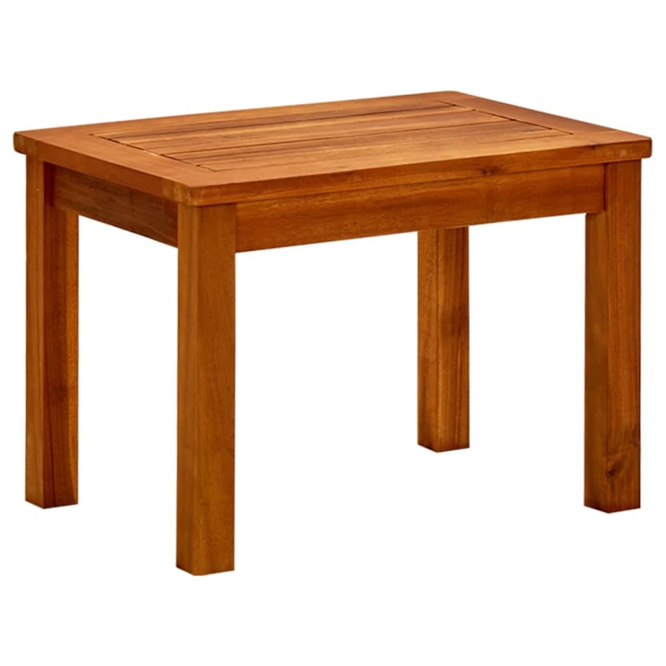 Mesa de centro de jardín madera maciza de acacia 50x35x36