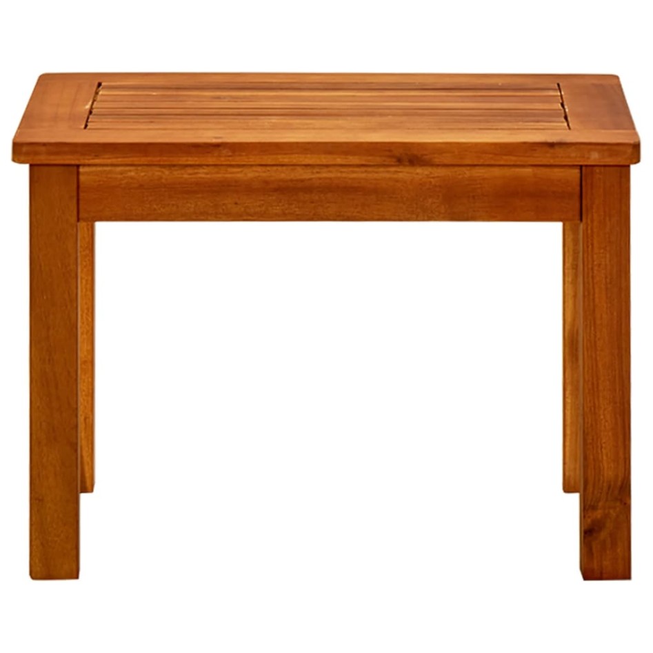 Mesa de centro de jardín madera maciza de acacia 50x35x36