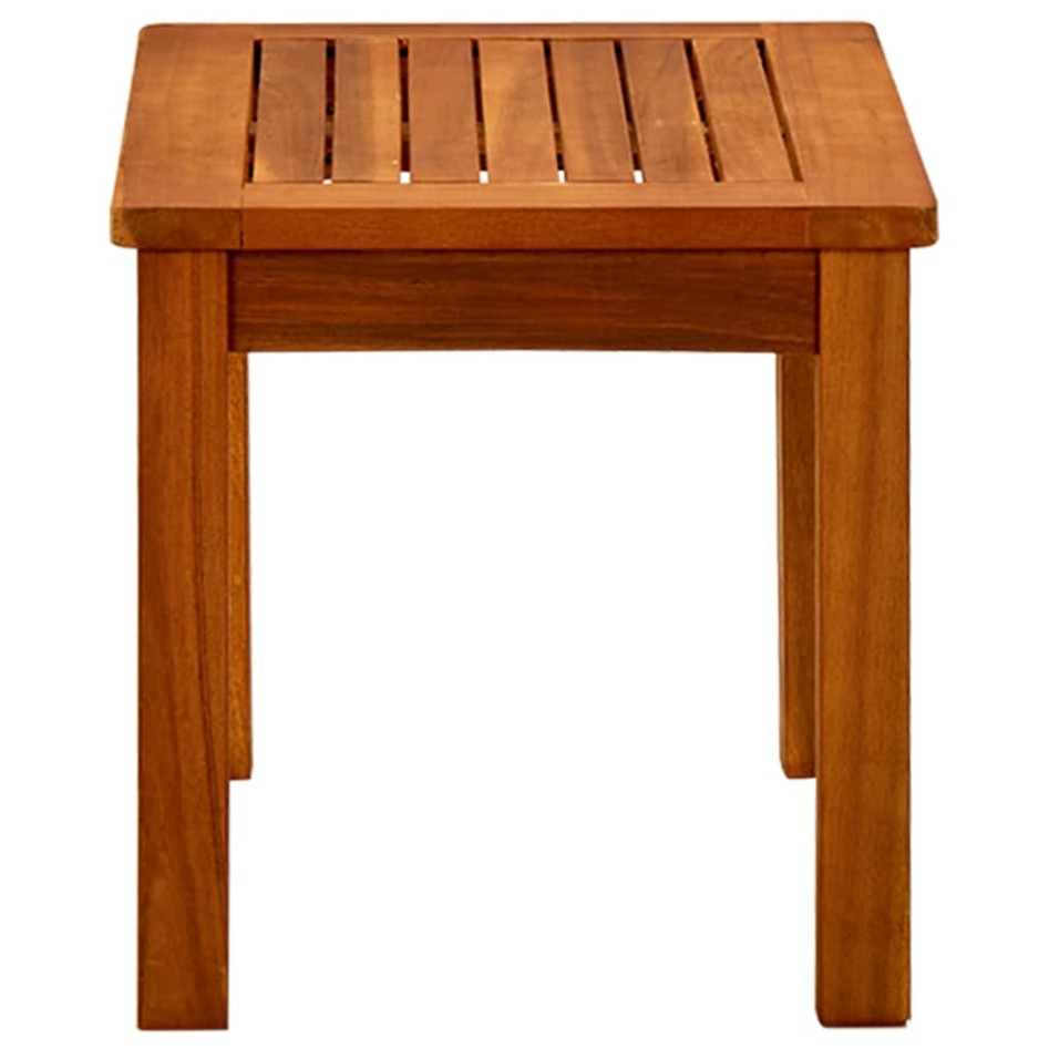 Mesa de centro de jardín madera maciza de acacia 50x35x36