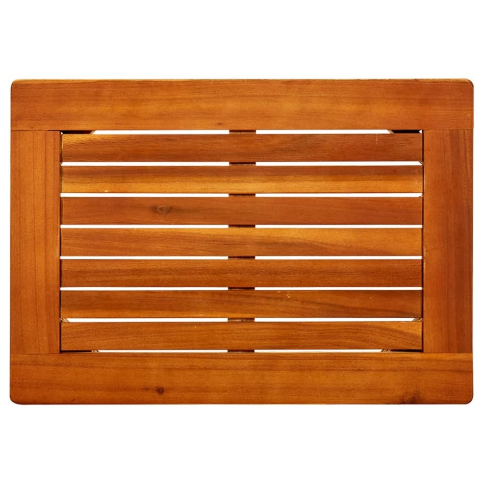 Mesa de centro de jardín madera maciza de acacia 50x35x36