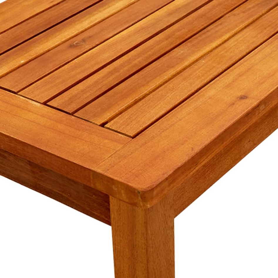 Mesa de centro de jardín madera maciza de acacia 50x35x36