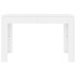 Mesa de comedor de madera contrachapada blanco 120x60x76