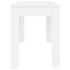 Mesa de comedor de madera contrachapada blanco 120x60x76