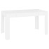 Mesa de comedor de madera contrachapada blanco 140x74,5x76